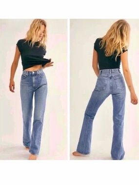 Ağolde Vintage High Rise Light Wash Straight Leg Jeans Size 27